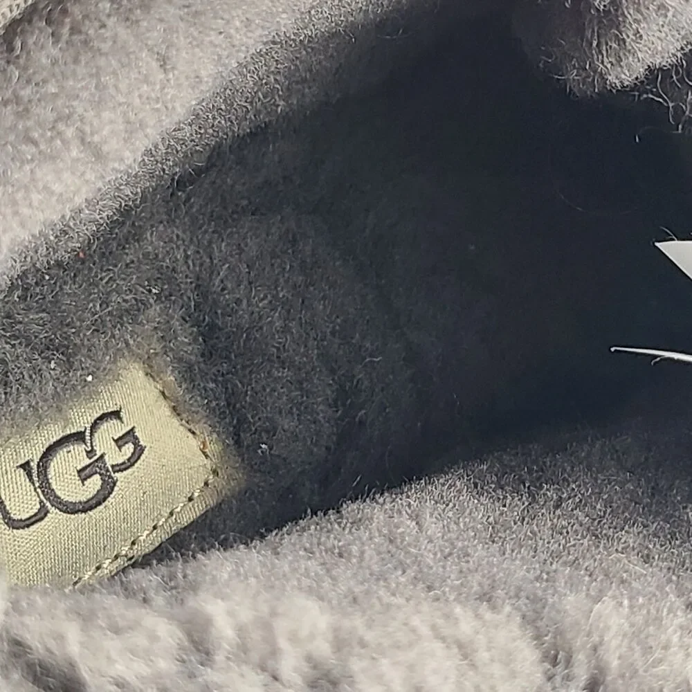 UGG Women's winter boots Neumel Lace Up  Grey suede shearling ankle sz 10 41 new
